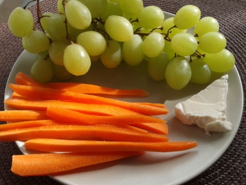 grapes carrots cheese